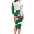 Happy Algeria Independence Day Family Matching Long Sleeve Bodycon Dress and Hawaiian Shirt Maqam Echahid Coat Of Arms
