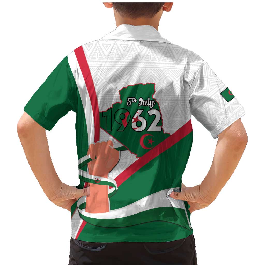 Happy Algeria Independence Day Family Matching Mermaid Dress and Hawaiian Shirt Maqam Echahid Coat Of Arms