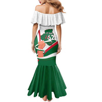 Happy Algeria Independence Day Family Matching Mermaid Dress and Hawaiian Shirt Maqam Echahid Coat Of Arms