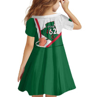 Happy Algeria Independence Day Family Matching Off The Shoulder Long Sleeve Dress and Hawaiian Shirt Maqam Echahid Coat Of Arms