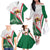 Happy Algeria Independence Day Family Matching Off The Shoulder Long Sleeve Dress and Hawaiian Shirt Maqam Echahid Coat Of Arms