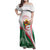 Happy Algeria Independence Day Family Matching Off Shoulder Maxi Dress and Hawaiian Shirt Maqam Echahid Coat Of Arms