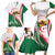 Happy Algeria Independence Day Family Matching Short Sleeve Bodycon Dress and Hawaiian Shirt Maqam Echahid Coat Of Arms