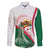 Happy Algeria Independence Day Family Matching Short Sleeve Bodycon Dress and Hawaiian Shirt Maqam Echahid Coat Of Arms