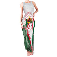 Happy Algeria Independence Day Family Matching Tank Maxi Dress and Hawaiian Shirt Maqam Echahid Coat Of Arms