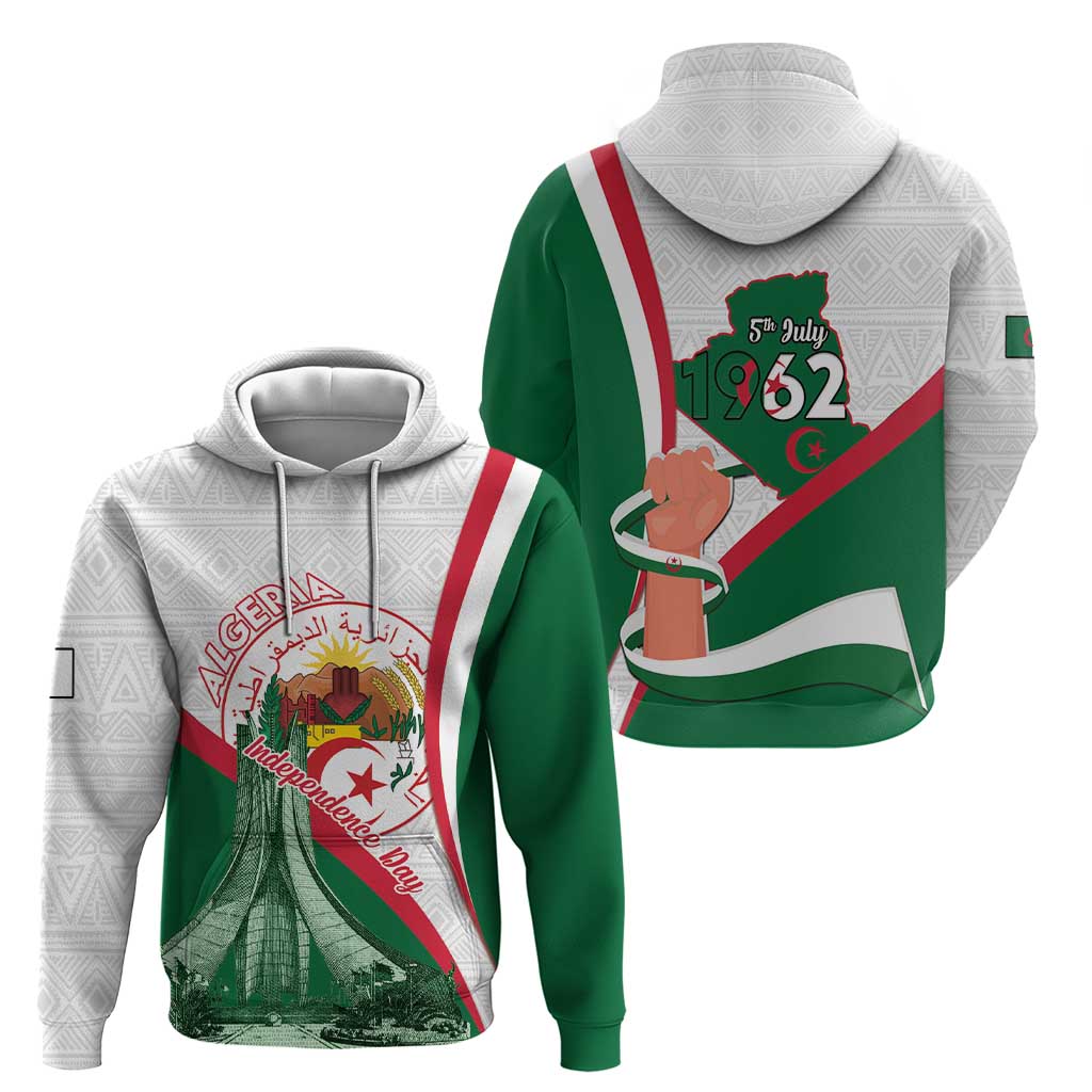 Happy Algeria Independence Day Hoodie Maqam Echahid Coat Of Arms