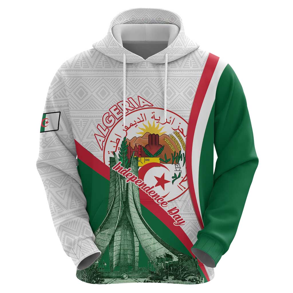 Happy Algeria Independence Day Hoodie Maqam Echahid Coat Of Arms