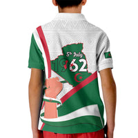 Happy Algeria Independence Day Kid Polo Shirt Maqam Echahid Coat Of Arms