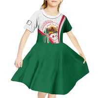 Happy Algeria Independence Day Kid Short Sleeve Dress Maqam Echahid Coat Of Arms