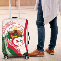 Happy Algeria Independence Day Luggage Cover Maqam Echahid Coat Of Arms