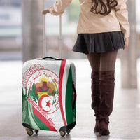 Happy Algeria Independence Day Luggage Cover Maqam Echahid Coat Of Arms