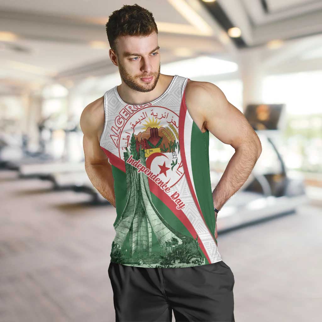 Happy Algeria Independence Day Men Tank Top Maqam Echahid Coat Of Arms