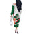 Happy Algeria Independence Day Off The Shoulder Long Sleeve Dress Maqam Echahid Coat Of Arms