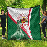 Happy Algeria Independence Day Quilt Maqam Echahid Coat Of Arms