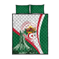 Happy Algeria Independence Day Quilt Bed Set Maqam Echahid Coat Of Arms
