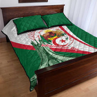 Happy Algeria Independence Day Quilt Bed Set Maqam Echahid Coat Of Arms