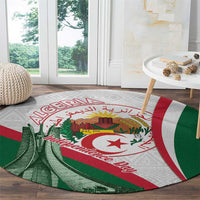Happy Algeria Independence Day Round Carpet Maqam Echahid Coat Of Arms