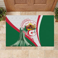 Happy Algeria Independence Day Rubber Doormat Maqam Echahid Coat Of Arms