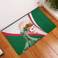 Happy Algeria Independence Day Rubber Doormat Maqam Echahid Coat Of Arms