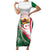 Happy Algeria Independence Day Short Sleeve Bodycon Dress Maqam Echahid Coat Of Arms