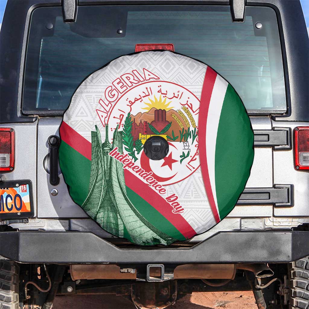Happy Algeria Independence Day Spare Tire Cover Maqam Echahid Coat Of Arms