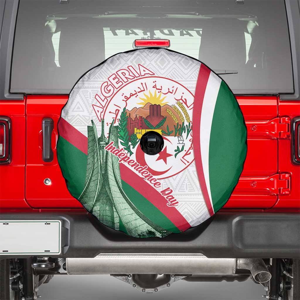 Happy Algeria Independence Day Spare Tire Cover Maqam Echahid Coat Of Arms