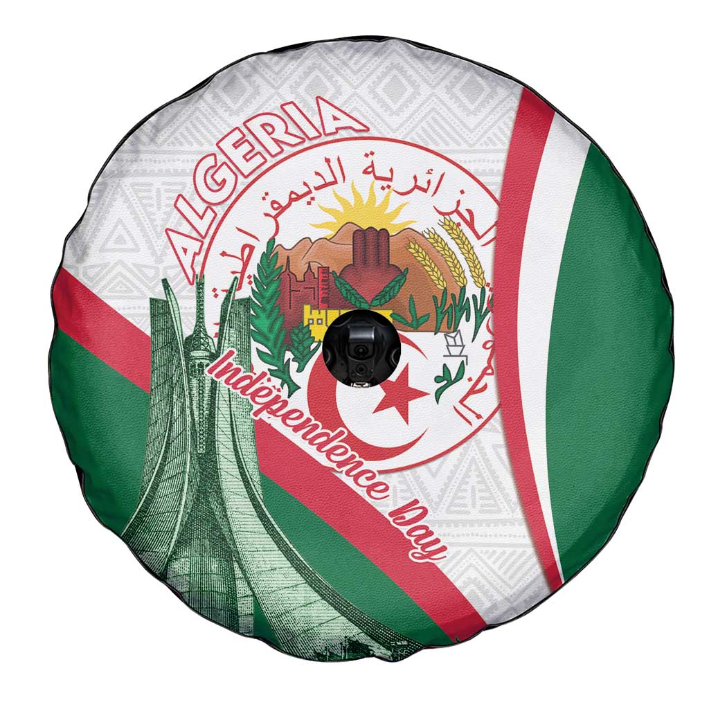Happy Algeria Independence Day Spare Tire Cover Maqam Echahid Coat Of Arms