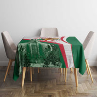Happy Algeria Independence Day Tablecloth Maqam Echahid Coat Of Arms