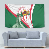 Happy Algeria Independence Day Tapestry Maqam Echahid Coat Of Arms