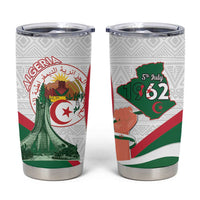 Happy Algeria Independence Day Tumbler Cup Maqam Echahid Coat Of Arms