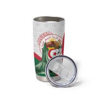 Happy Algeria Independence Day Tumbler Cup Maqam Echahid Coat Of Arms