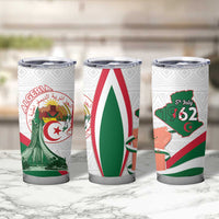 Happy Algeria Independence Day Tumbler Cup Maqam Echahid Coat Of Arms