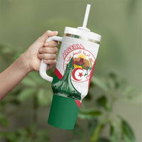 Happy Algeria Independence Day Tumbler With Handle Maqam Echahid Coat Of Arms