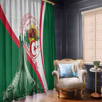 Happy Algeria Independence Day Window Curtain Maqam Echahid Coat Of Arms