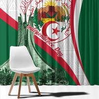 Happy Algeria Independence Day Window Curtain Maqam Echahid Coat Of Arms