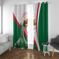 Happy Algeria Independence Day Window Curtain Maqam Echahid Coat Of Arms