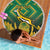 South Africa Rugby Custom Beach Blanket Forever Green Forever Gold