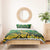 South Africa Rugby Custom Bedding Set Forever Green Forever Gold