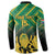 South Africa Rugby Custom Button Sweatshirt Forever Green Forever Gold