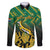 South Africa Rugby Custom Family Matching Puletasi and Hawaiian Shirt Forever Green Forever Gold
