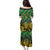South Africa Rugby Custom Family Matching Puletasi and Hawaiian Shirt Forever Green Forever Gold