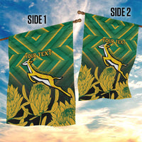 South Africa Rugby Custom Garden Flag Forever Green Forever Gold