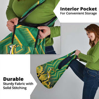 South Africa Rugby Custom Grocery Bag Forever Green Forever Gold