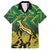 South Africa Rugby Custom Hawaiian Shirt Forever Green Forever Gold