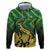 South Africa Rugby Custom Hoodie Forever Green Forever Gold