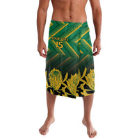 South Africa Rugby Custom Lavalava Forever Green Forever Gold