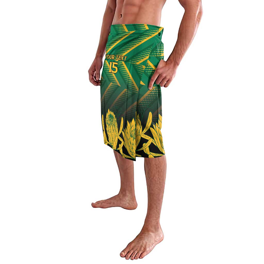 South Africa Rugby Custom Lavalava Forever Green Forever Gold