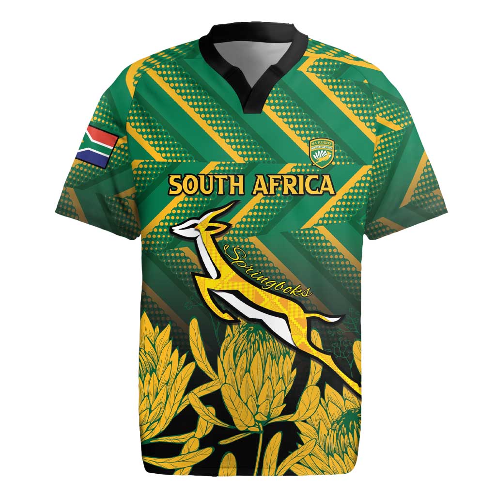 South Africa Rugby Custom Rugby Jersey Forever Green Forever Gold