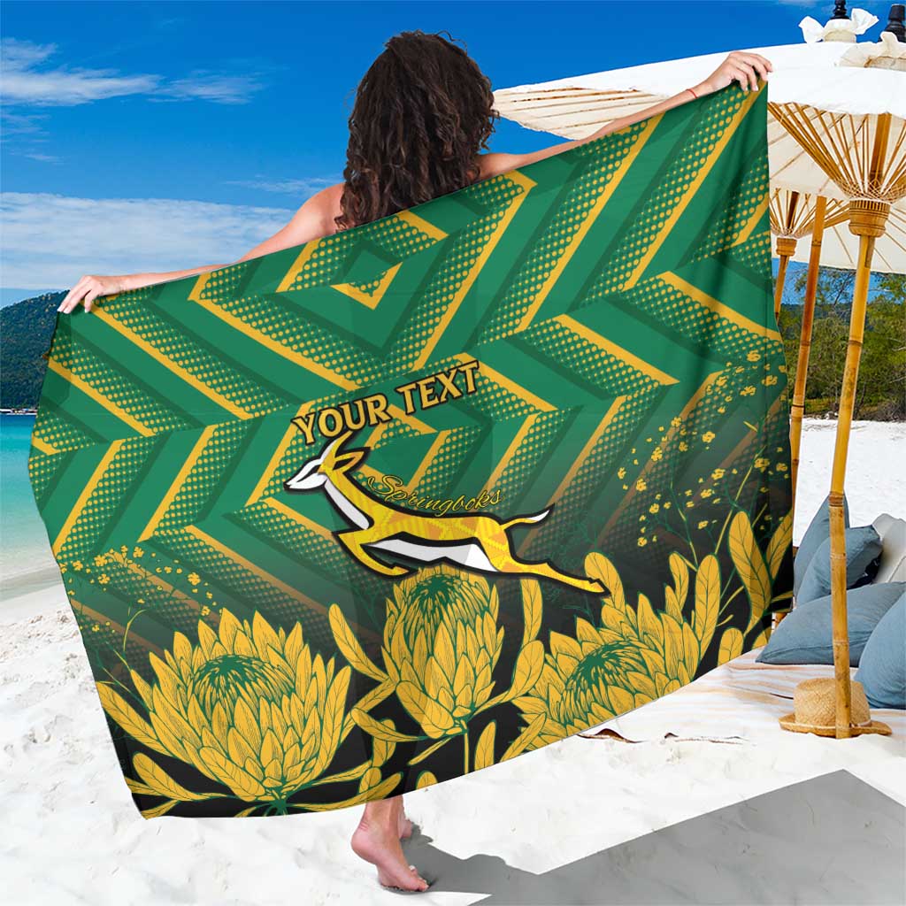 South Africa Rugby Custom Sarong Forever Green Forever Gold