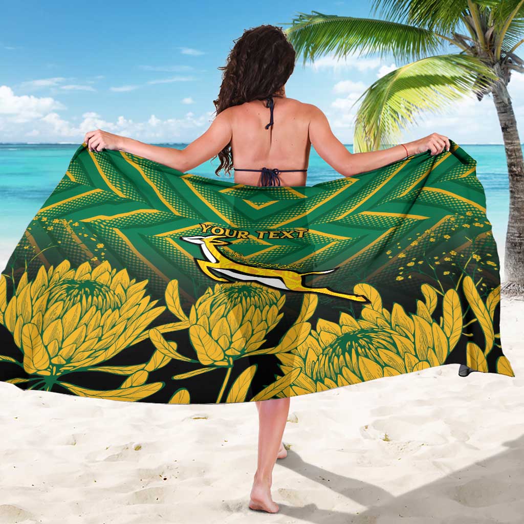 South Africa Rugby Custom Sarong Forever Green Forever Gold